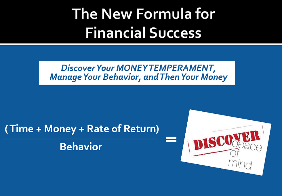 New Formula for Financial Success